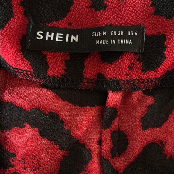 Shein Wrap-Style Leopard Jumpsuit - Size Medium - Picture 7 of 7